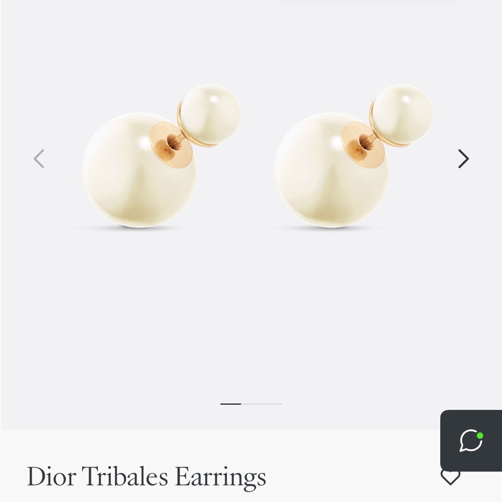 Dior Tribales pearl earrings